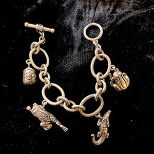 Barry Kieselstein-Cord Chunky Sterling Charm Bracelet